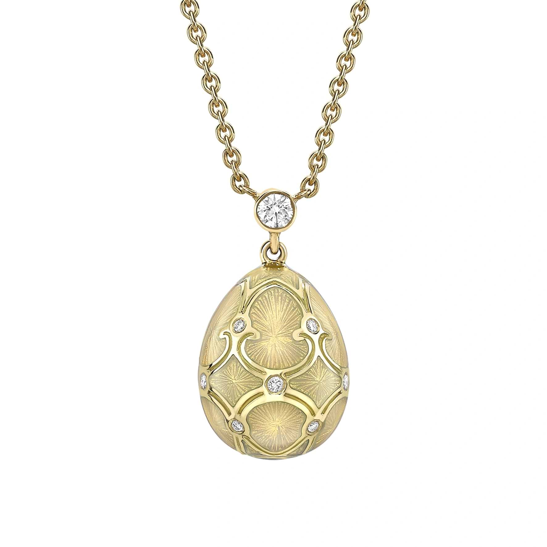 Fabergé Heritage Guilloché Enamel Petite Egg Pendant